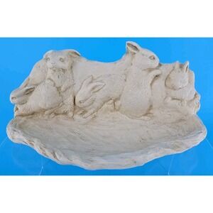 Hen Feathers & Company Bunny Hanging Shelf Bonded Marble - Accents Home & Garden